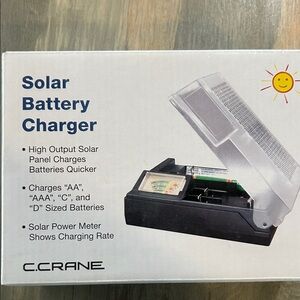 C crane solar battery charger new in box
